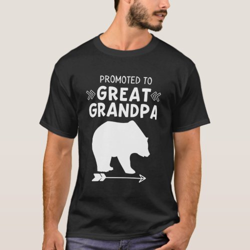 Promoted To Great Grandpa Bear For New Great Grand T_Shirt