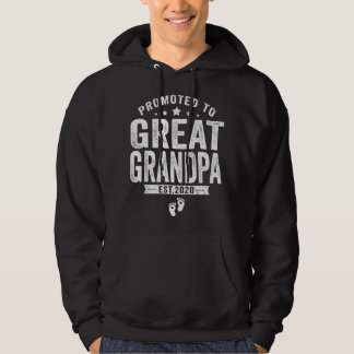 Promoted To Great Grandpa est 2020 Father's Day Gi Hoodie