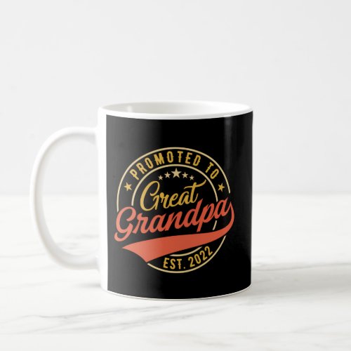 Promoted To Great Grandpa Est 2022 New Grandpa Fir Coffee Mug