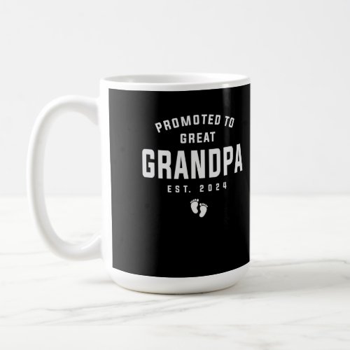 Promoted To Great Grandpa To Be Est 2024 Coffee Mug