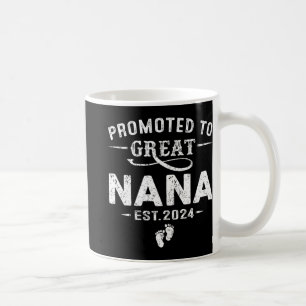 Promoted To Great Nana 2024 Mothers Day First Time Coffee Mug