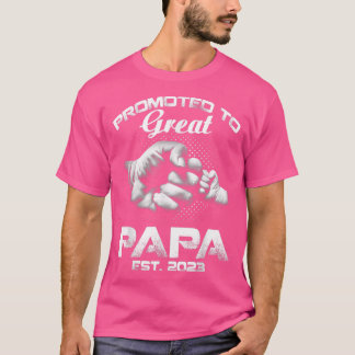 Promoted To Great Papa Est 2023  T-Shirt