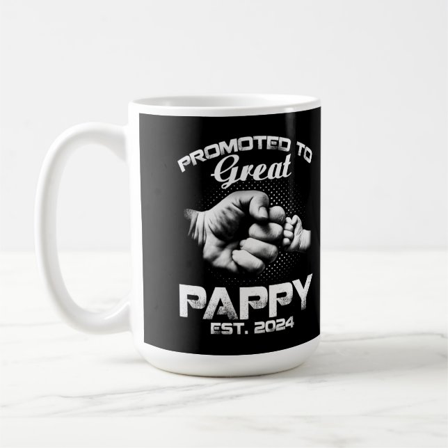 Promoted To Great Pappy Est Coffee Mug (Left)