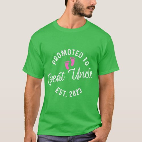 Promoted To Great Uncle Est 2023  vintage family T_Shirt