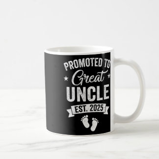 Promoted To Great Uncle Est 2025 Pregnancy Announc Coffee Mug