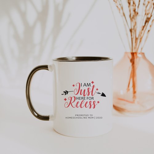 Promoted to Homeschooling Mom  Funny Quote Mug