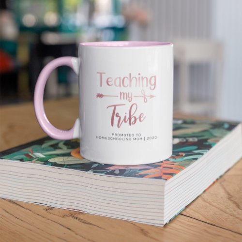 Promoted to Homeschooling Mom  Rose Gold Mug