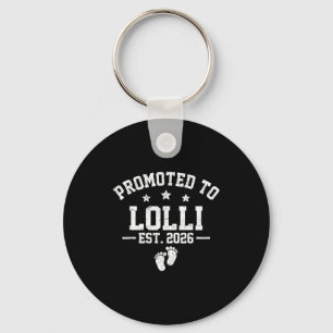 Promoted To Lolli Est 2026 Baby Announcement  Keychain