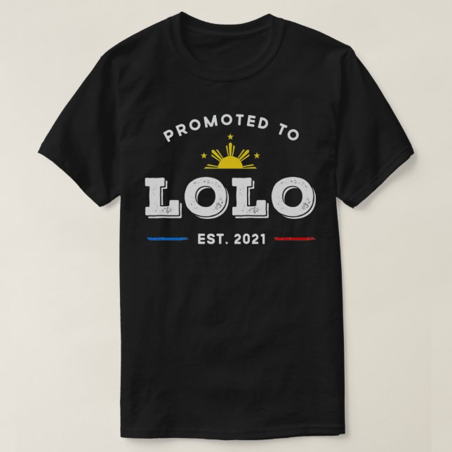 Promoted To Lolo Filipino Grandpa Premium  T-Shirt (Design Front)