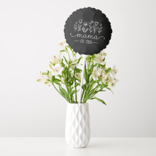 Promoted To Mama 2026 Pregnancy Floral New Mom Balloon