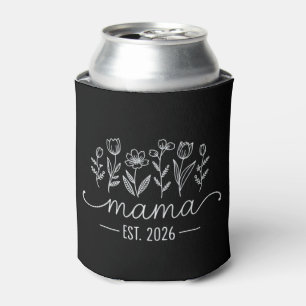 Promoted To Mama 2026 Pregnancy Floral New Mom Can Cooler