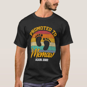 Promoted To Memaw Vintage Mother's Day Funny T-Shirt