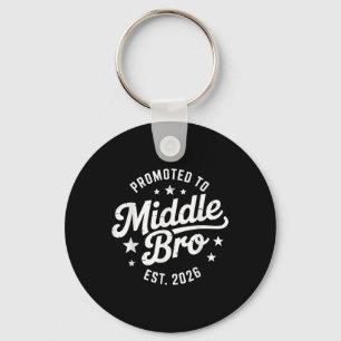Promoted To Middle Brother Est. 2026 New Family Me Keychain