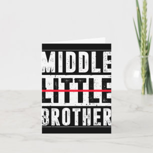 Promoted To Middle Brother Funny New Baby Announce Card