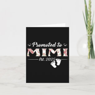 Promoted To Mimi 2025 Mothers Day First Time Mom P Card
