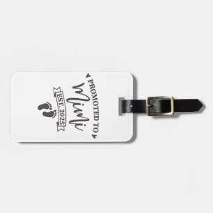 Promoted to Mimi Est. 2025 Grandma-to-be Luggage Tag