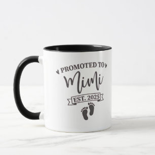 Promoted to Mimi Est. 2025 Grandma-to-be Mug