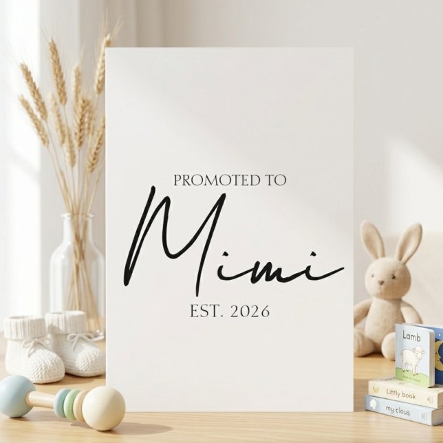 Promoted To Mimi EST Year Announcement Card (Creator Uploaded)