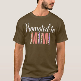 Promoted To Mimi Pregnancy Announcement Leopard Pr T-Shirt