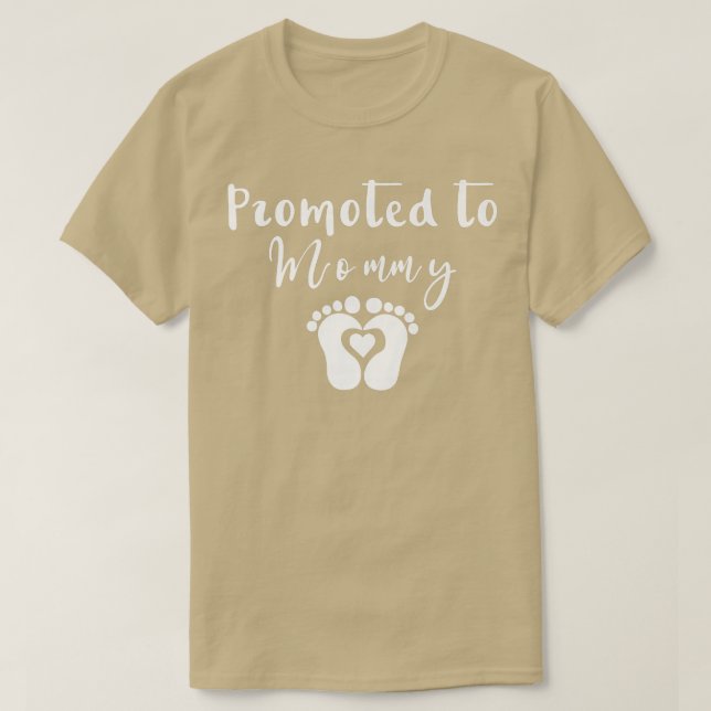 Promoted to mommy 2022 Pregnancy Announce Premium  T-Shirt (Design Front)