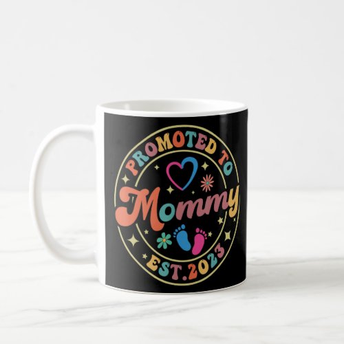 Promoted to Mommy 2023 Cute Pregnancy Announcement Coffee Mug