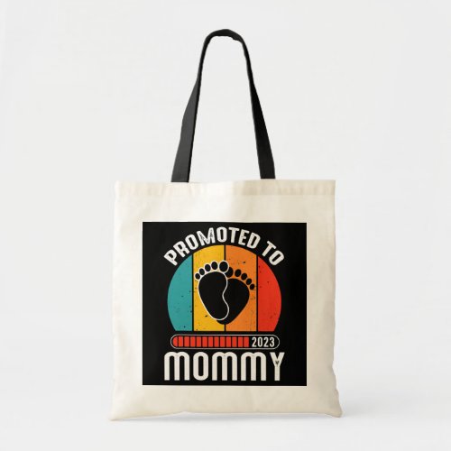 Promoted to Mommy 2023 Vintage Mom  Tote Bag