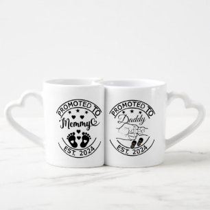 promoted to mommy and to daddy 2024 coffee mug set
