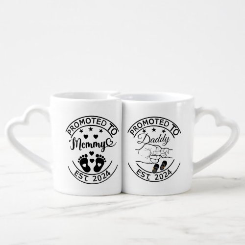 promoted to mommy and to daddy 2024 coffee mug set