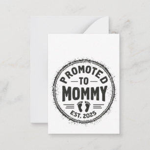 Promoted to Mommy Est. 2025 Pregnancy Announcement