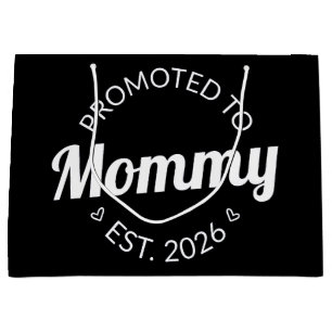 Promoted To Mommy Est. 2026 I Large Gift Bag