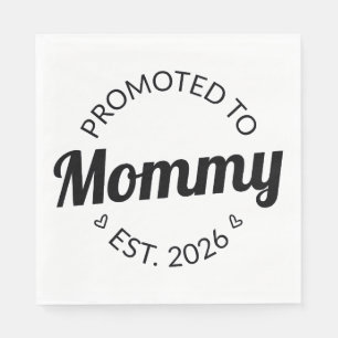 Promoted To Mommy Est. 2026 I Napkins