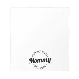 Promoted To Mommy Est. 2026 I Notepad