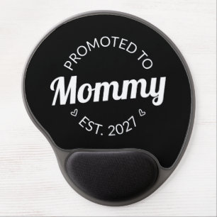 Promoted To Mommy Est 2027 New Mom Announcement I Gel Mouse Pad