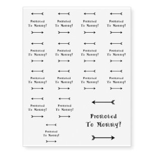 Promoted to Mommy - Foster Adopt - New Mom Temporary Tattoos