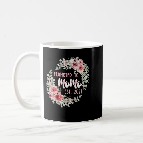 Promoted To Momo Est 2021 Mothers Day New Grandma Coffee Mug