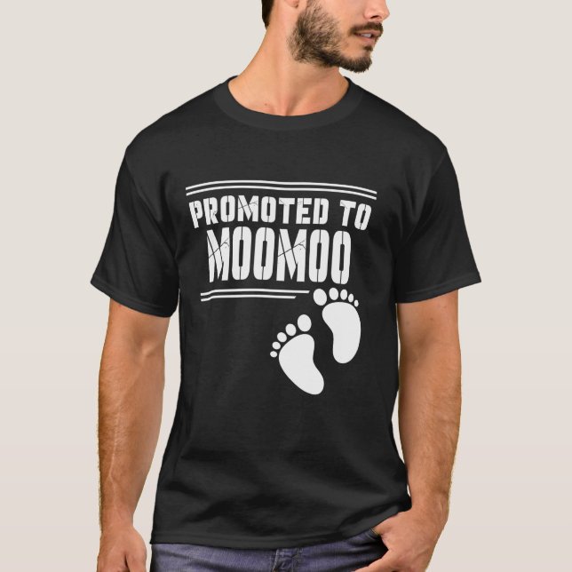 Promoted to MOOMOO Funny For First Time Matching F T-Shirt (Front)