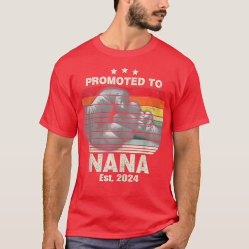 Promoted To Nana Est 2024 Women Vintage First Time T_Shirt