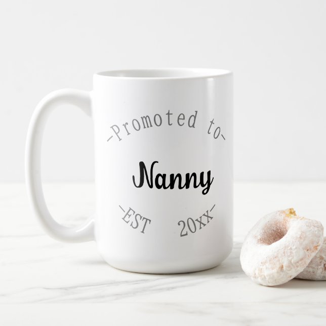 Promoted to Nanny Coffee Mug (With Donut)