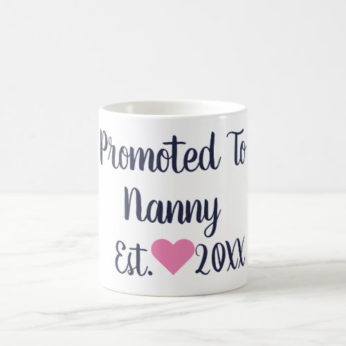 Promoted To Nanny Navy  Pink Mug