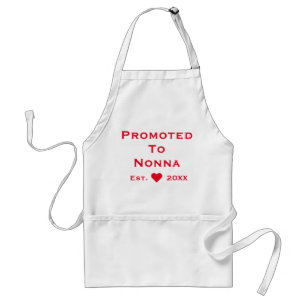 Promoted To Nonna Adult Apron