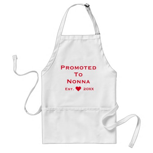 Promoted To Nonna Adult Apron