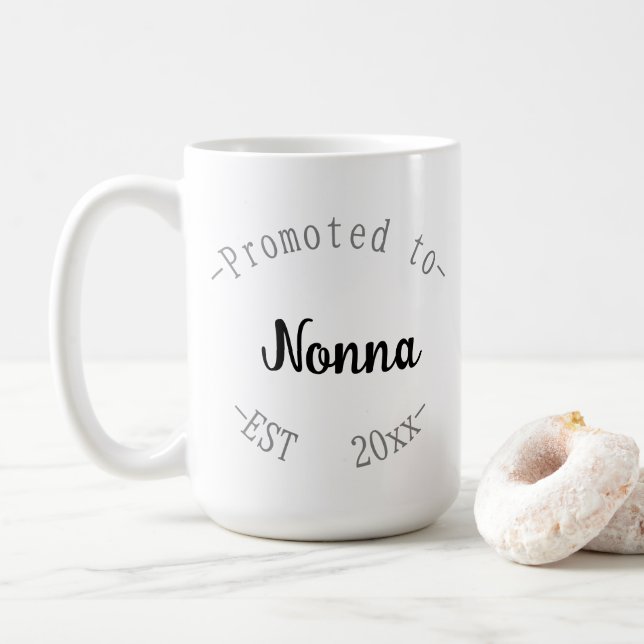 Promoted to Nonna Coffee Mug (With Donut)