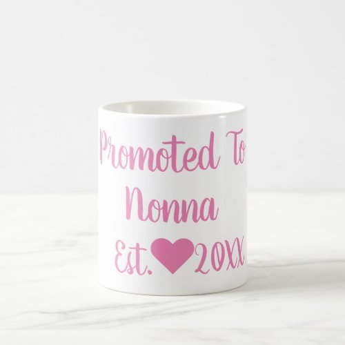 Promoted To Nonna Pink Mug