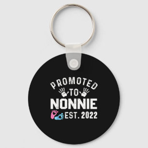 Promoted To Nonnie Est 2022 Funny New Nonnie  Keychain