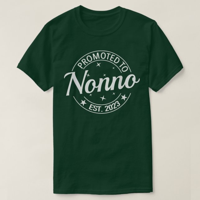 Promoted To Nonno 2023 Soon To Be Grandma Pregnanc T-Shirt (Design Front)