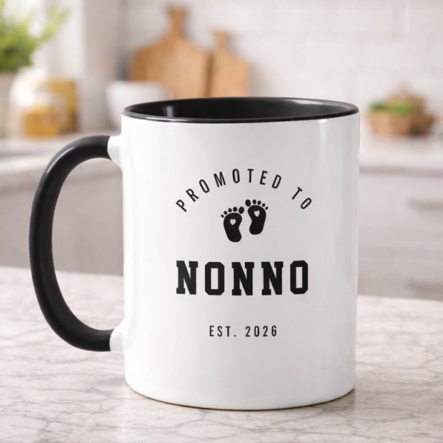 Promoted to Nonno Grandpa Mug (Creator Uploaded)