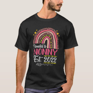 Promoted To Nonny Est 2022 Rainbow Mother's Day Ra T-Shirt
