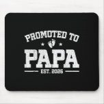 Promoted To Papa Est 2026 Soon To Be Dad Fathers D Mouse Pad