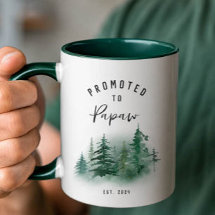 Promoted to Papaw Mug Grandpa Gift