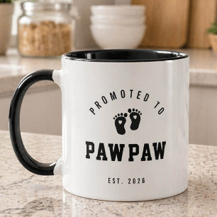 Promoted to Papaw New Grandpa Mug
